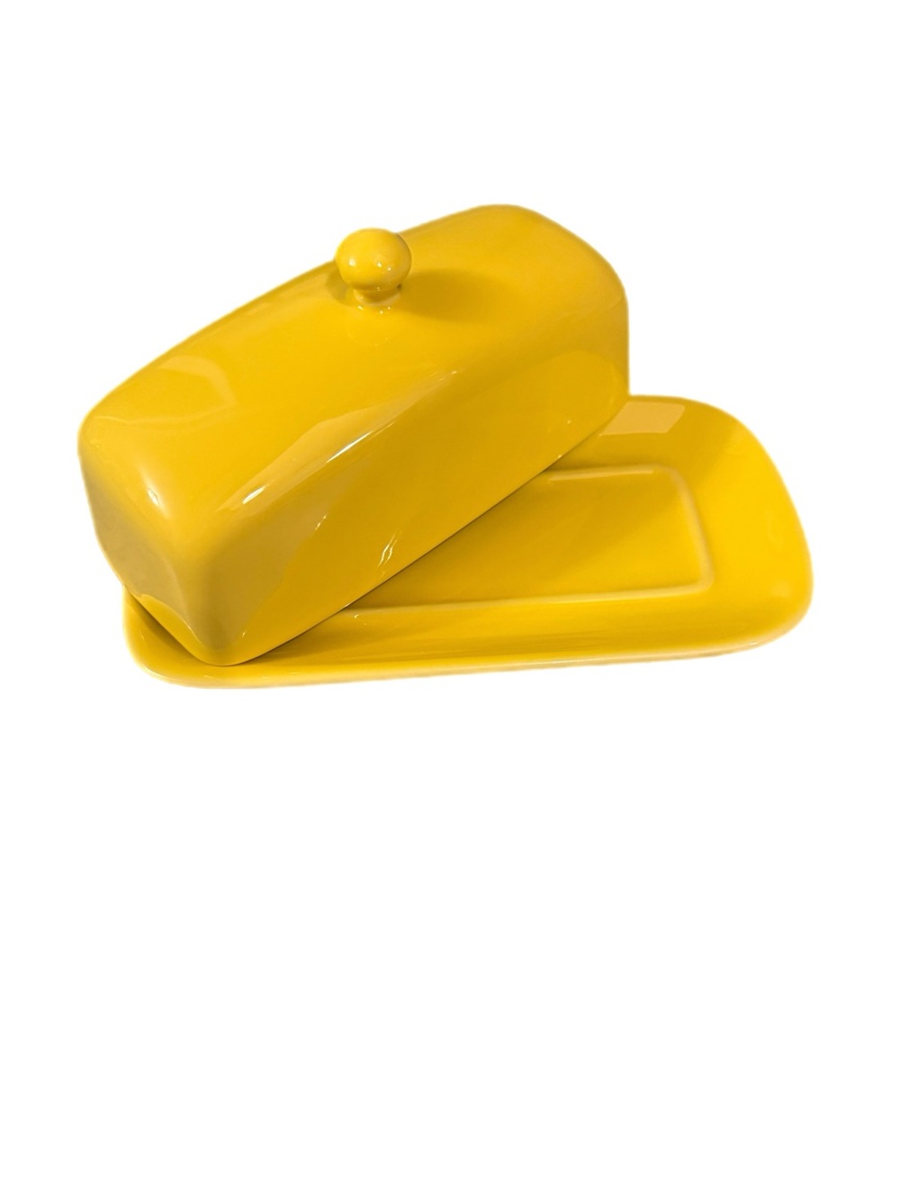 Now Designs Lemon Yellow Butter Dish - Picture 4 of 4